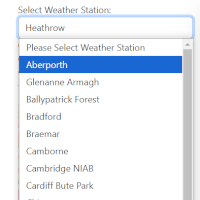 UK Weather History Selection Image